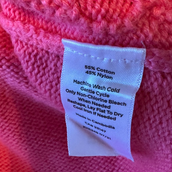 Talbots Pink Honeycomb Sweater - Picture 4 of 4
